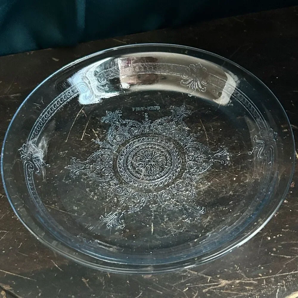 Fire King Sapphire Blue Philbe Pie Dish